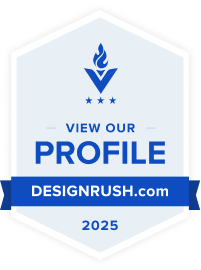Designrush.com view our profile badge 2025
