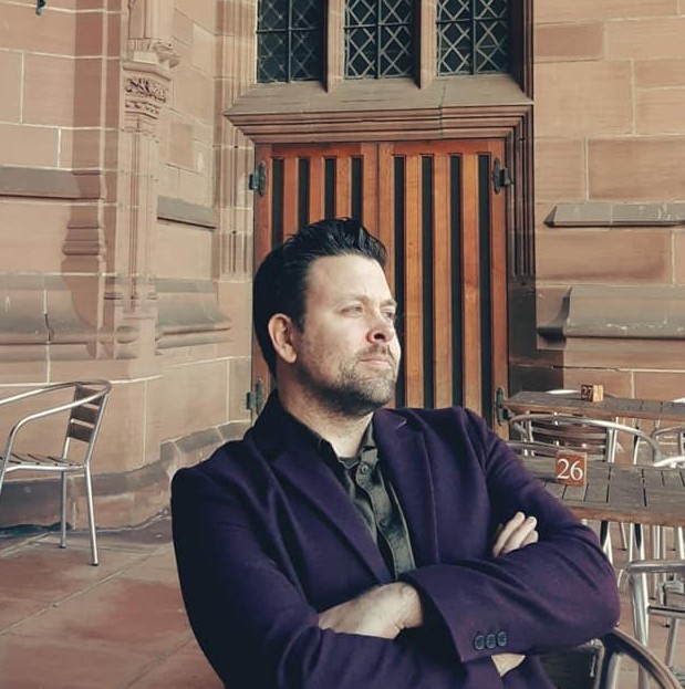 john-at-the-cathedral web design hale - John Wilson web designer at Liverpool Cathedral